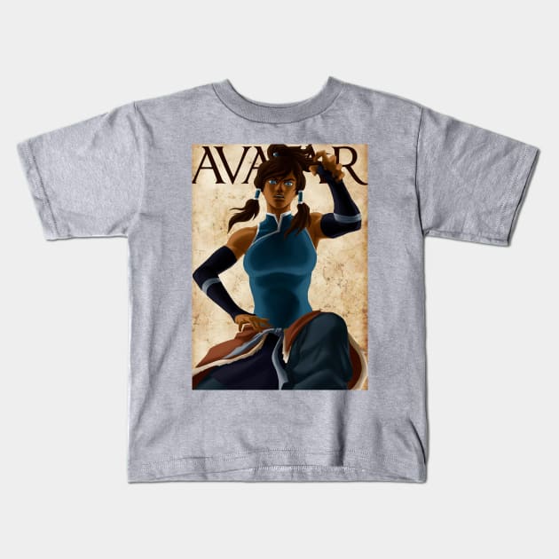 Avatar Korra Kids T-Shirt by mcashe_art